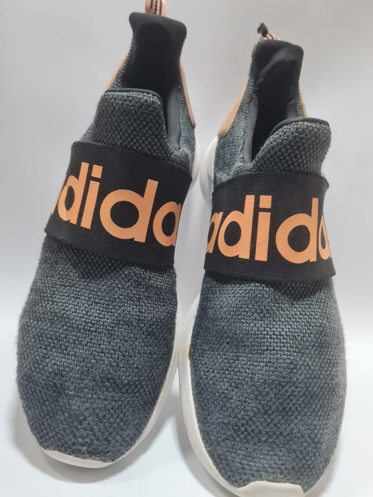 Adidas Lite Racer Adapt 7.0 Shoes - Core Black / Grey - Slip-On Comfort Sneaker