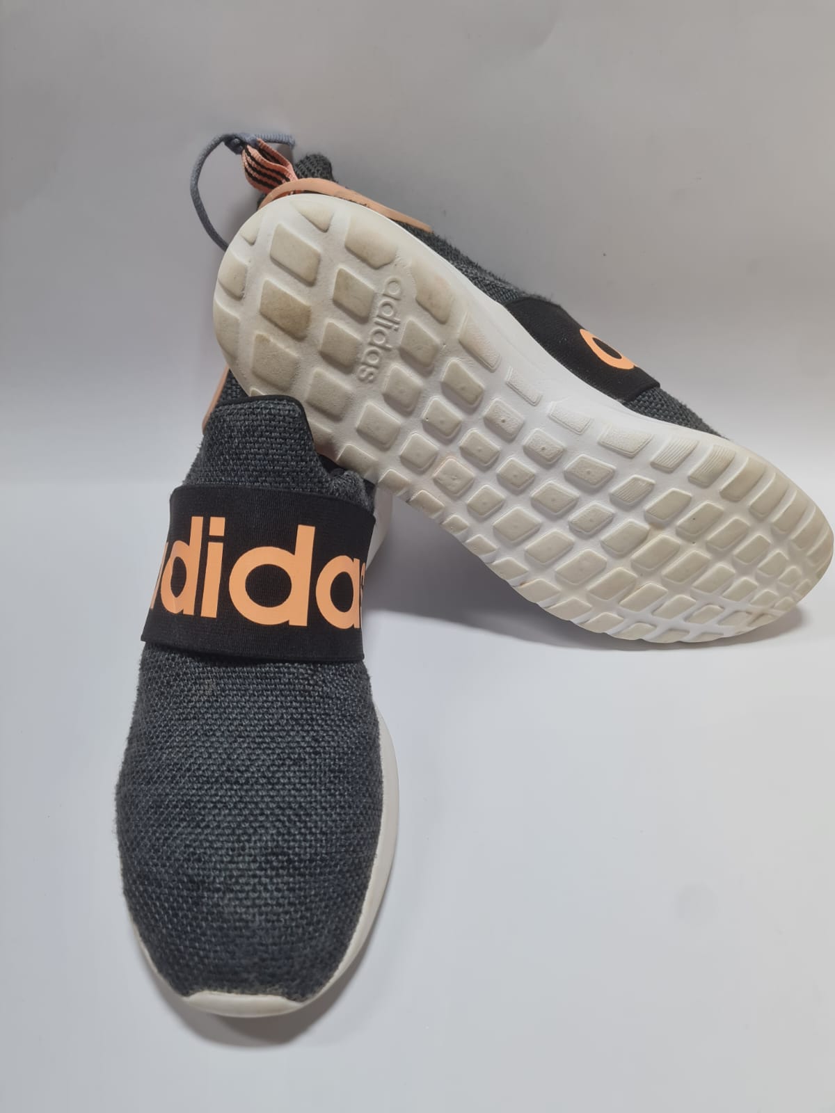 Adidas Lite Racer Adapt 7.0 Shoes - Core Black / Grey - Slip-On Comfort Sneaker