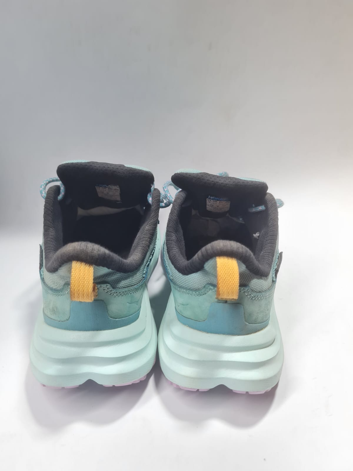 Second Sole Style: Hoka/Gore-Tex Waterproof Trail Runner - Aqua/Vibram Sole