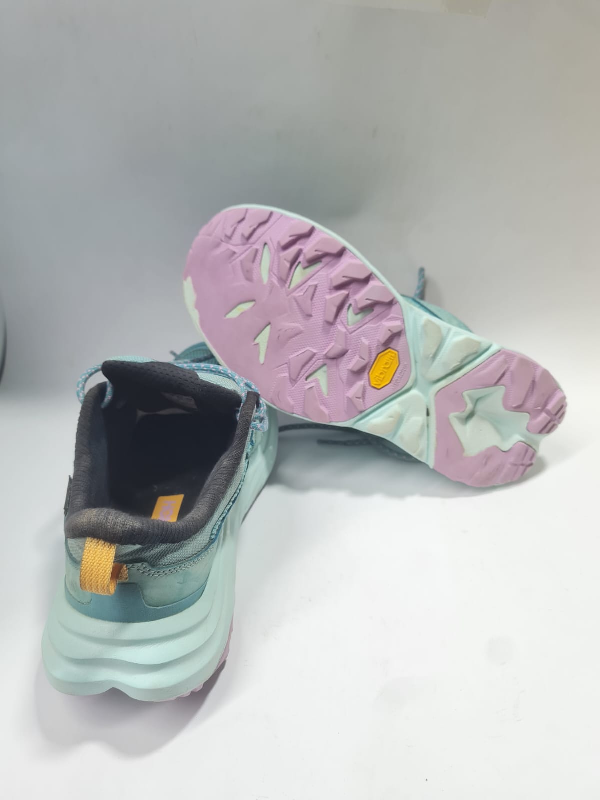 Second Sole Style: Hoka/Gore-Tex Waterproof Trail Runner - Aqua/Vibram Sole