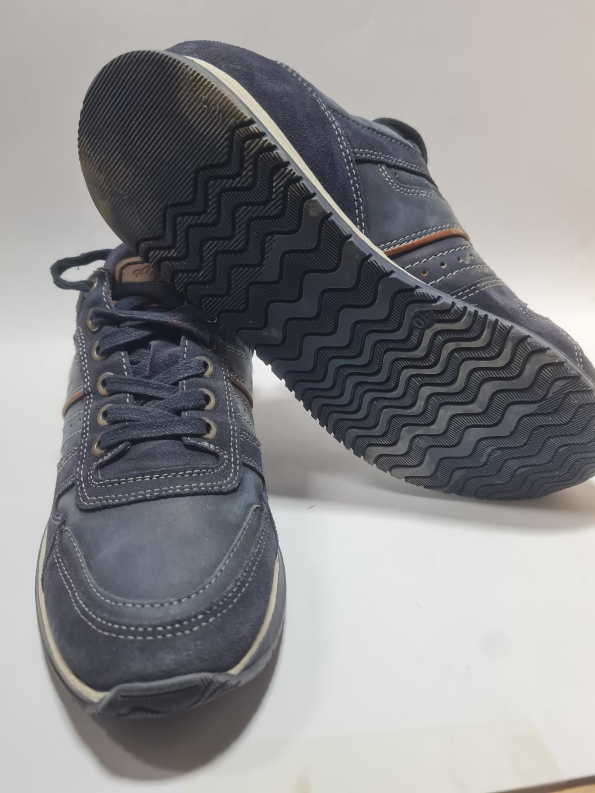 Australian Footwear Men's Casual Sneakers - Navy Blue Suede